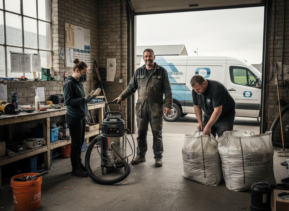 The EcoBarrier Pros team at work in Huddersfield