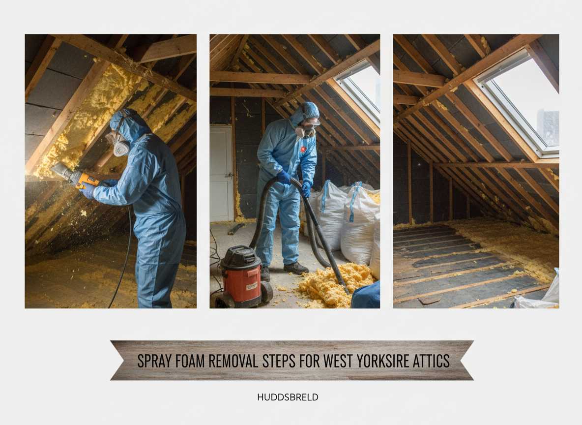 Spray Foam Removal Steps For West Yorkshire Attics