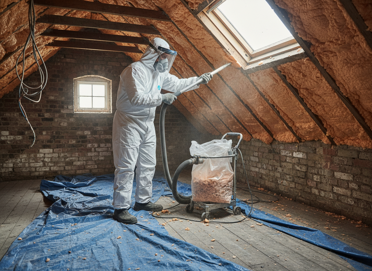 closed cell spray foam removal in Huddersfield