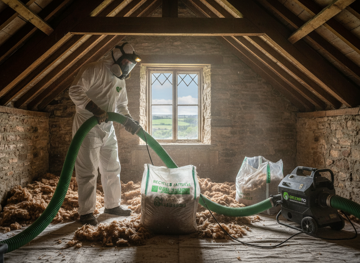 environmentally friendly insulation removal in Huddersfield