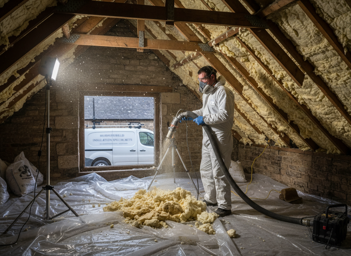 spray foam insulation removal in Huddersfield
