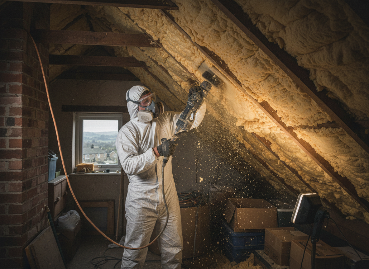 thermal spray foam removal in Huddersfield